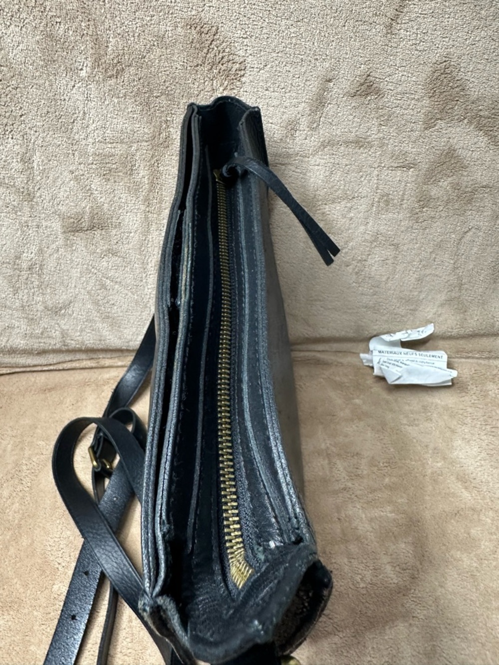 Madewell Black Leather Saddle Crossbody Bag - Picture 5 of 11